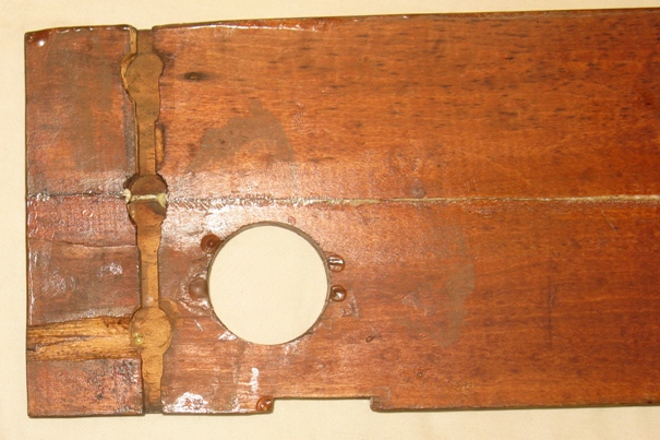 Original Inkwell Holder Bottom Side Closeup View